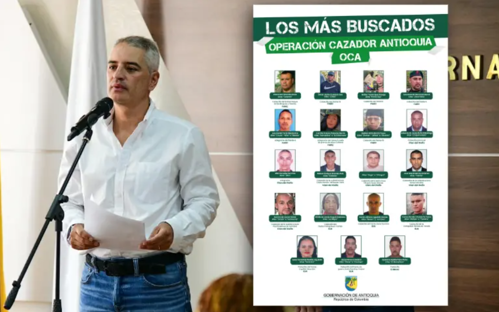 Operación Cazador Antioquia: quiénes son los 19 cabecillas criminales que busca el nuevo grupo élite