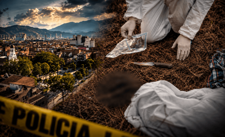 Investigación por homicidio de un hombre hallado en un puente peatonal de la vereda El Progreso de Itagüí