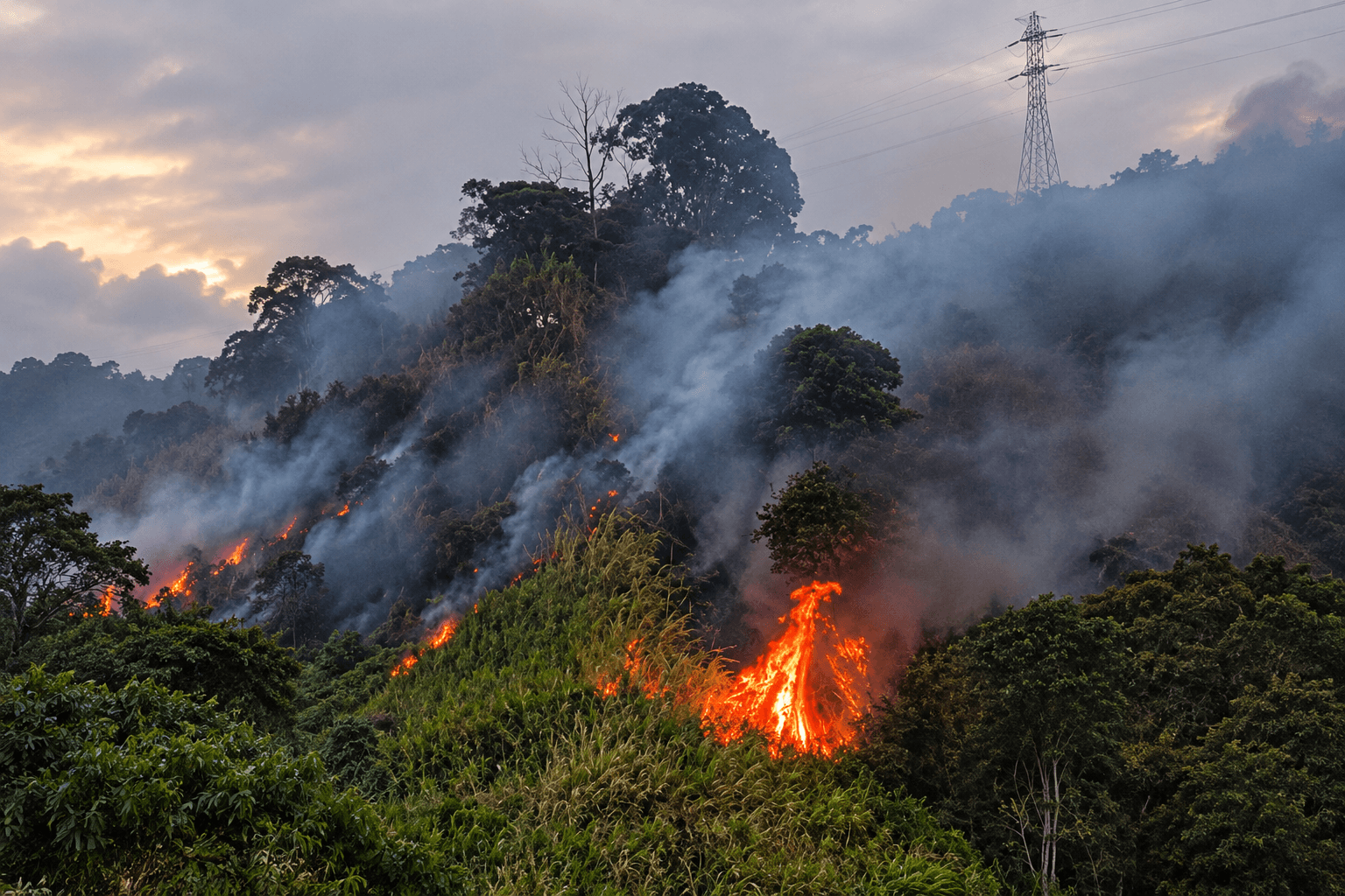 Incendio forestal en Altavista: Bomberos controlan emergencia en límites de Medellín e Itagüí