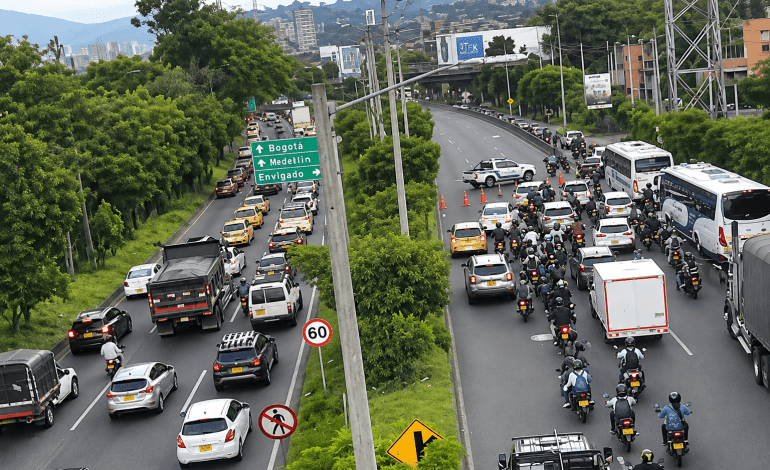 Balacera en la avenida Regional de Envigado tras robo de dos motocicletas