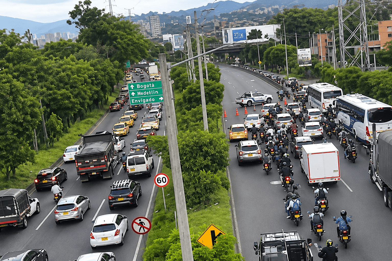 Balacera en la avenida Regional de Envigado: robo de dos motos terminó en persecución y dejó a un menor herido