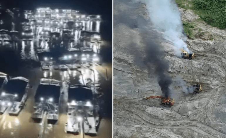 minería ilegal en el río Nechí