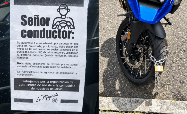 Polémica en la Central Mayorista de Itagüí por vehículos encadenados y multas